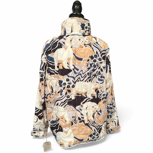 NWT FP Movement Pippa Polar Bear Printed Packable Puffer Jacket | Medium - Picture 4 of 11